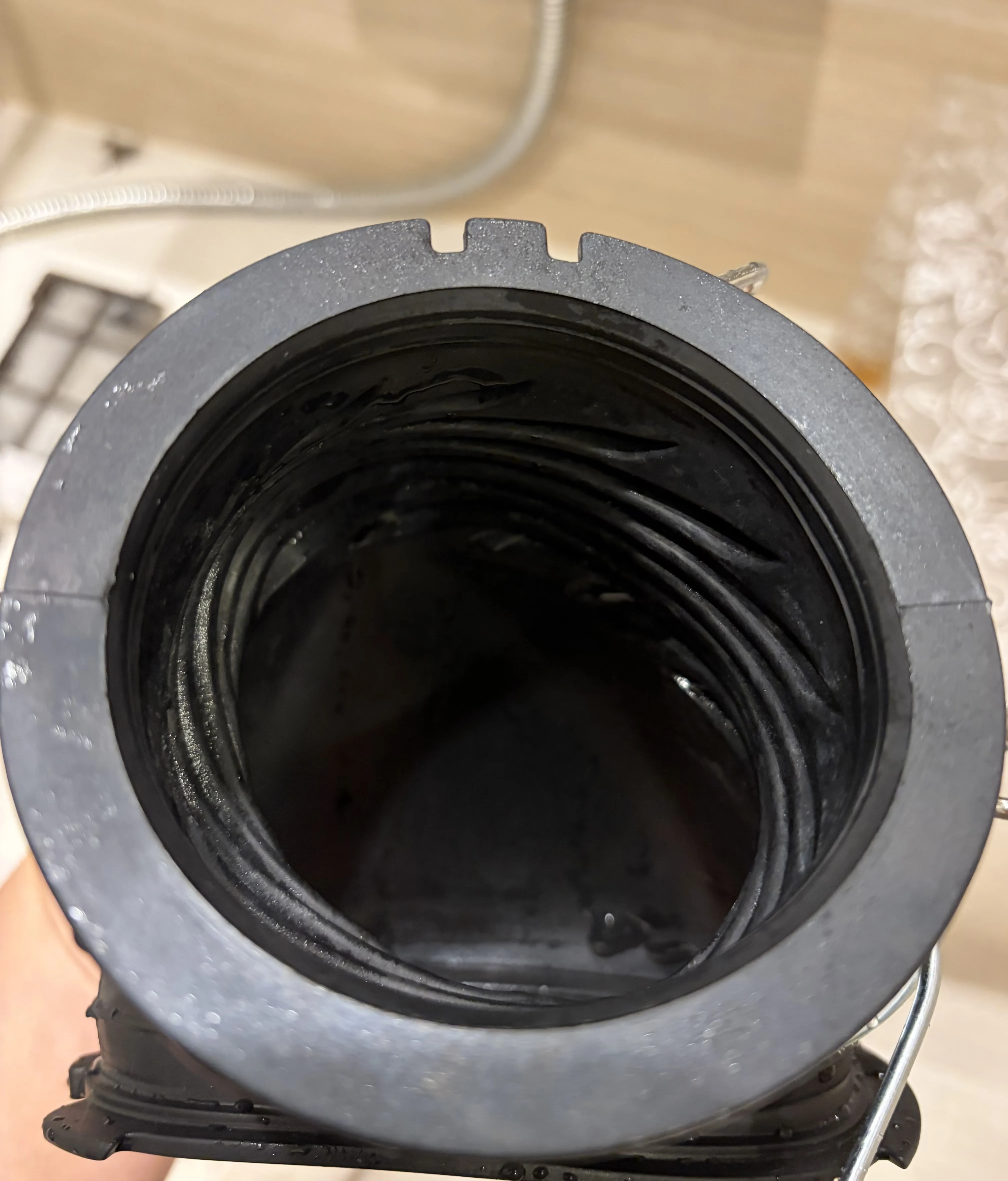 洗浄後のヒートポンプ内部