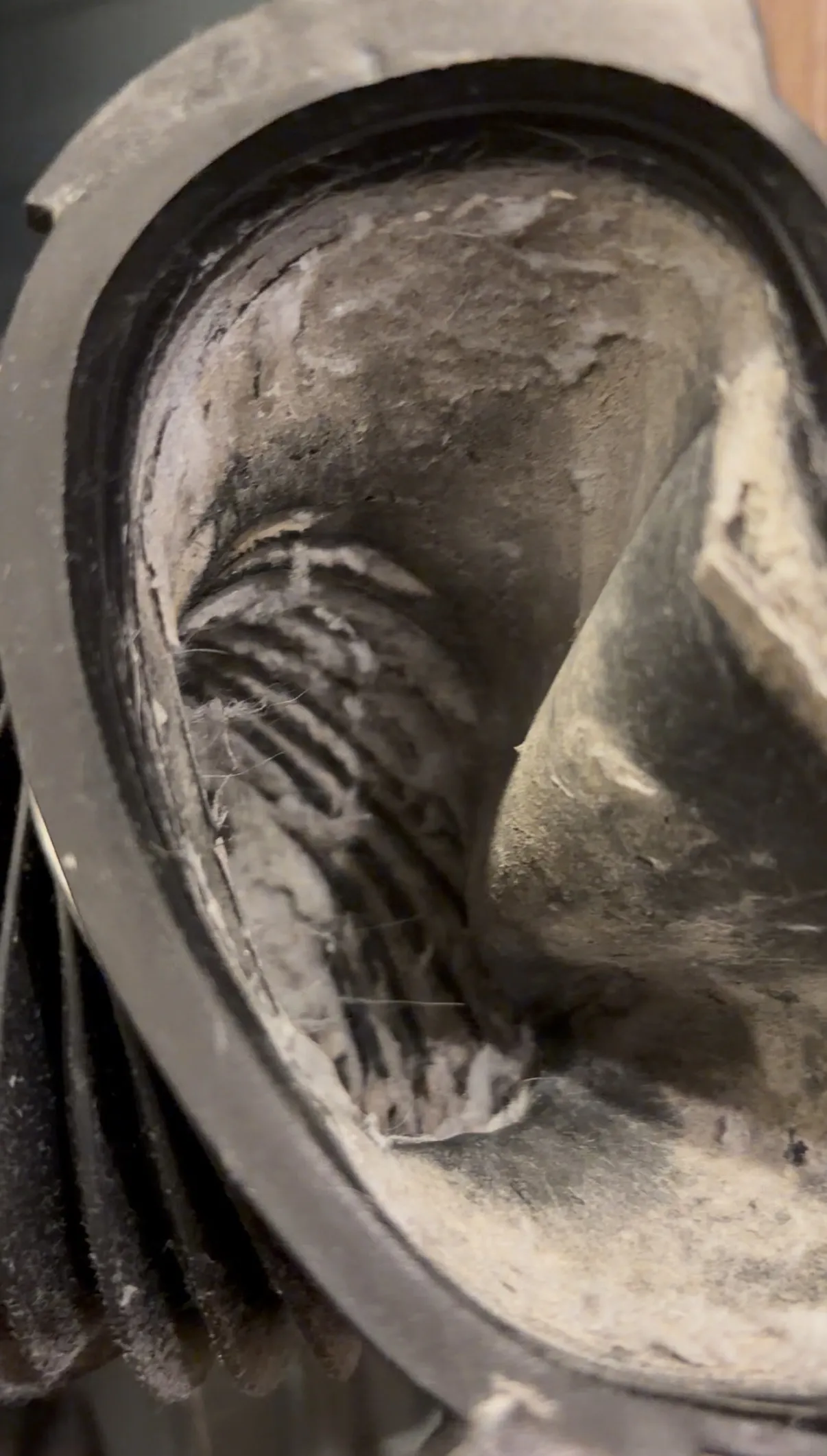 乾燥経路内部の汚れ