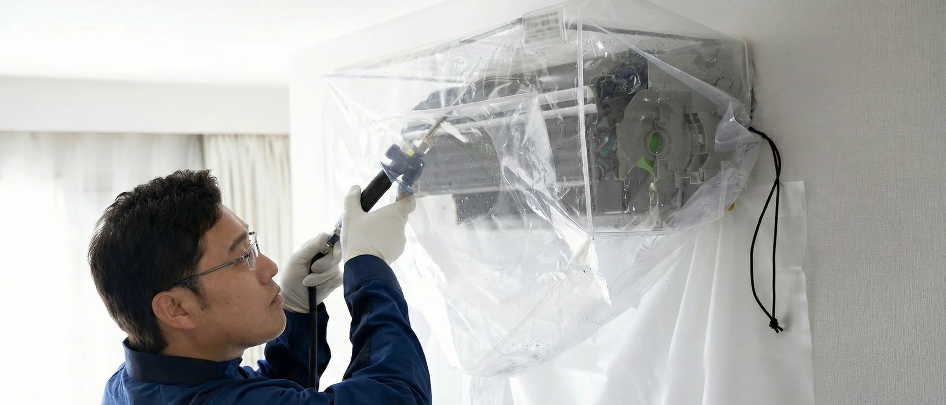 エアコンクリーニング作業